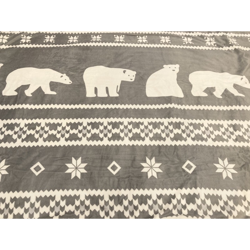 《限量一個》溫暖北極熊！宜得利 N WARM溫暖系列 北極熊毛毯 單人 雙人 雙人加大