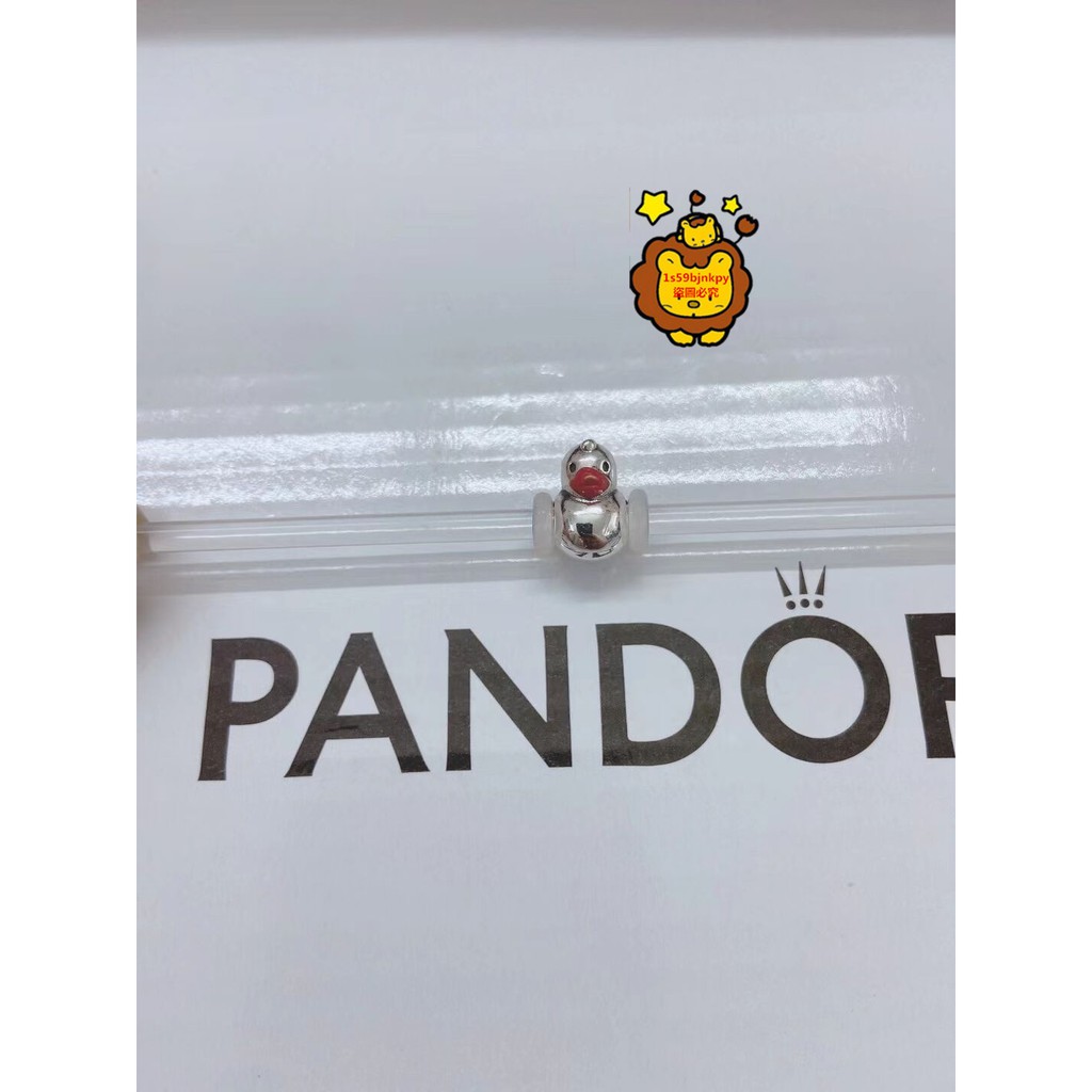 獅子環球正品代購 潘朵拉 Pandora 925銀拋光橡皮鴨串飾799554C01 附送盒子和提袋