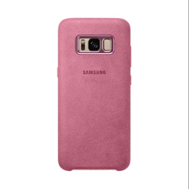 【正品】原廠三星Samsung Galaxy S8 Alcantara 義大利麂皮背蓋 手機殼 粉色