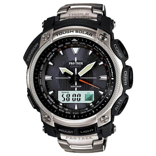 【CASIO】PROTREK 戶外探險登山錶 太陽能x鈦金屬 PRG-505T-7 台灣卡西歐公司貨 保固一年