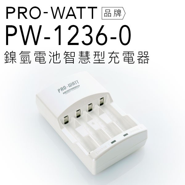 PRO-WATT 鎳氫 電池 國際電壓 充電器 PW-1236-0