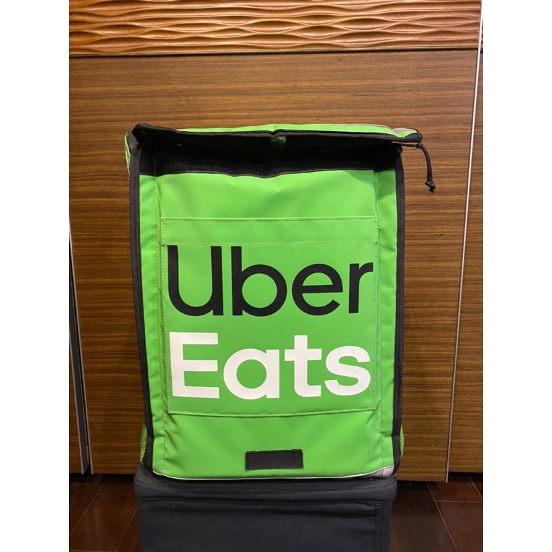 2手 UBER eats 三代綠色郵筒保溫包 保溫袋