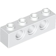玩樂趣 LEGO樂高 3701 白色 Brick 1X4 with  Holes (T3)