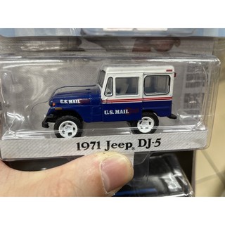 《模王》 1/64 美國綠光模型合金車1971 吉普 DJ-5