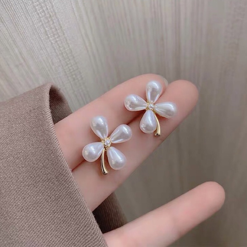 ▪NANA▪M50 日韓流行時尚 S925銀針 輕奢唯美 珍珠氣質 花朵 耳飾 耳環