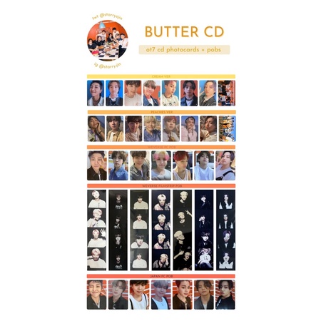 現貨 會包卡 BTS BUTTER PHOTOCARD 防彈 專輯 小卡 專卡 C版 P版 FC 四格卡 特典