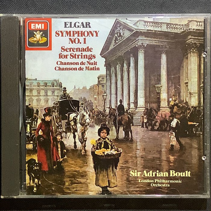 企鵝三星/Elgar艾爾加-第一號交響曲/弦樂小夜曲 Boult包爾特/指揮 舊版1985年英國Nimbus版無ifpi