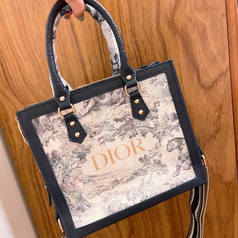 Dior紙袋改造包（老虎款）附背帶