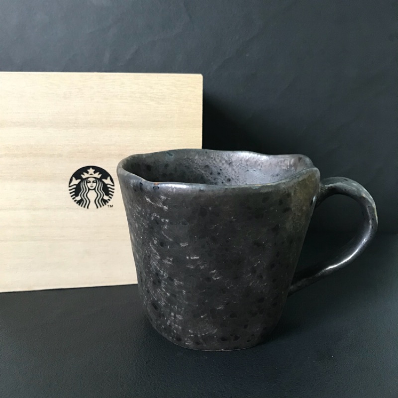Starbucks 星巴克 日本 手工 315ml 釉彩馬克杯 木盒