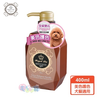 領卷再折【Diamond皇家寶石】 美色護色洗毛精 紅貴賓/深色毛犬貓研發 犬貓適用 400ml 毛貓寵