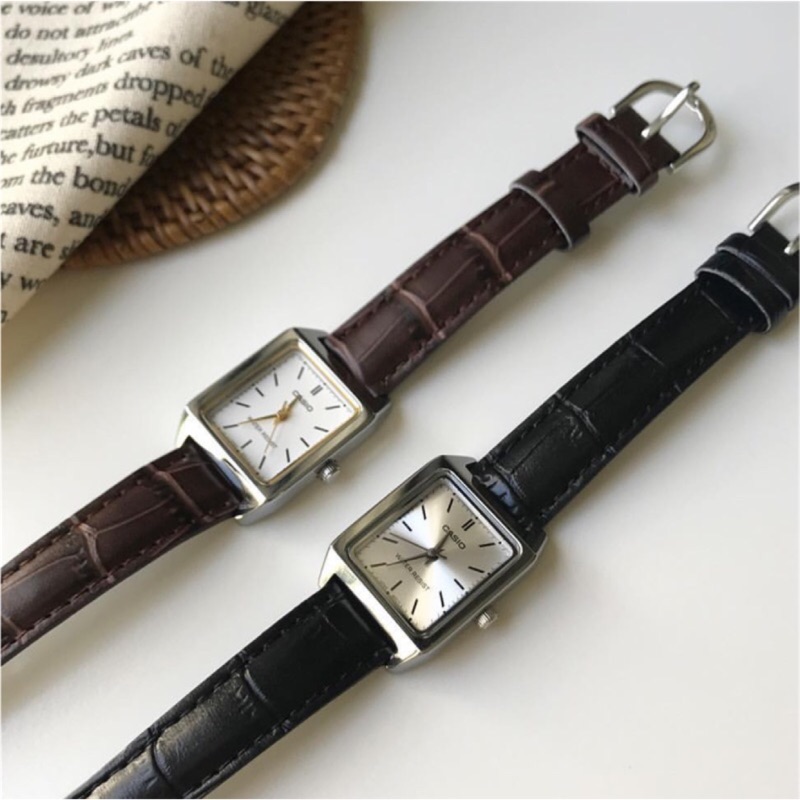 現貨+預購 A BaO ! 韓國代購 CASIO 皮革錶帶氣質方錶 卡西歐 復古方形錶 皮紋錶帶 女錶
