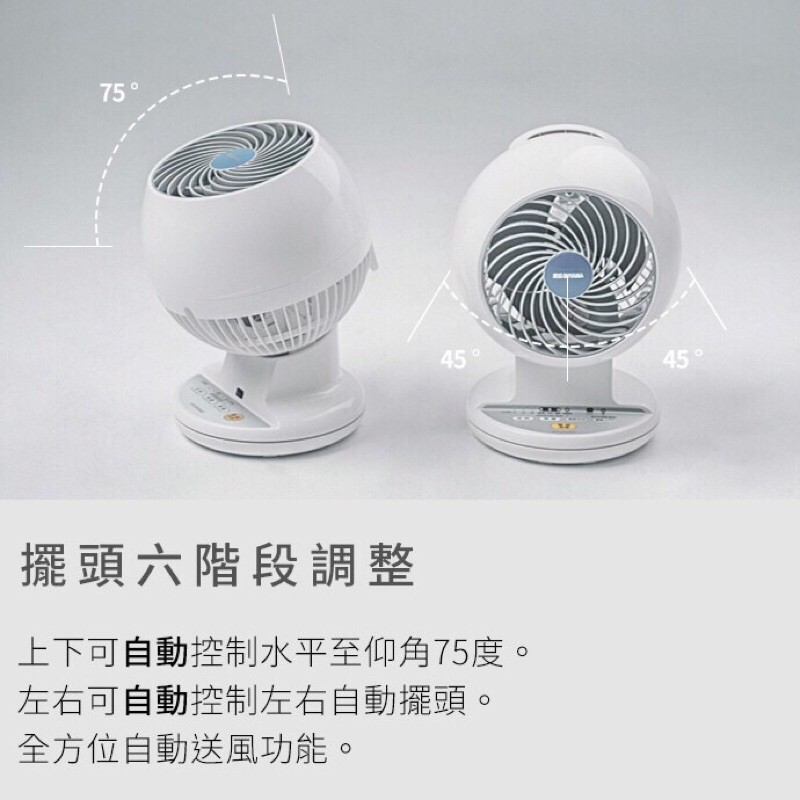 [全新]IRIS OHYAMA 空氣對流靜音循環風扇 PCF C18T 公司貨