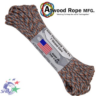 Atwood Rope - DIE CAST 鑄造灰橘黑色傘繩 / 100呎 / P37-DIE CAST 【詮國】