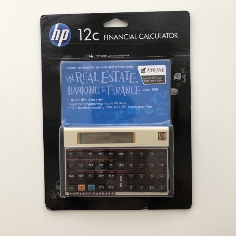 全新考試用HP 12C Financial Calculator 白金版 財務型計算機/工程計算機