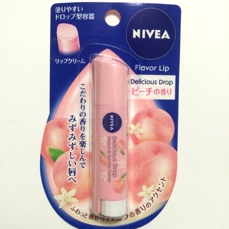 NIVEA 妮維雅 護唇膏 水蜜桃 🍑日本藥妝購入 全新