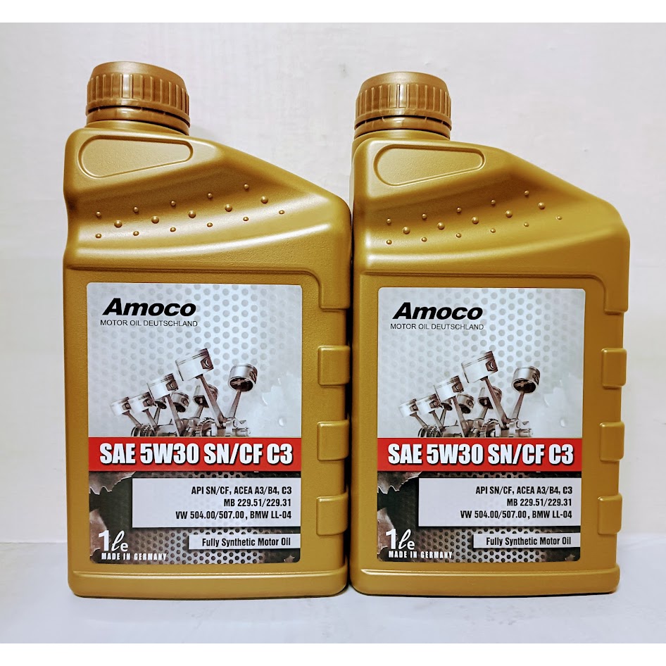 AMOCO 5W30 5w-30 SN/CF C3 汽柴油引擎 全合成機油 504/507 LL04 C+小站