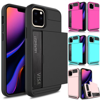 適用於 iPhone 12 11 Pro XR X XS Max SE 2020 防震錢包保護套帶信用卡夾槽