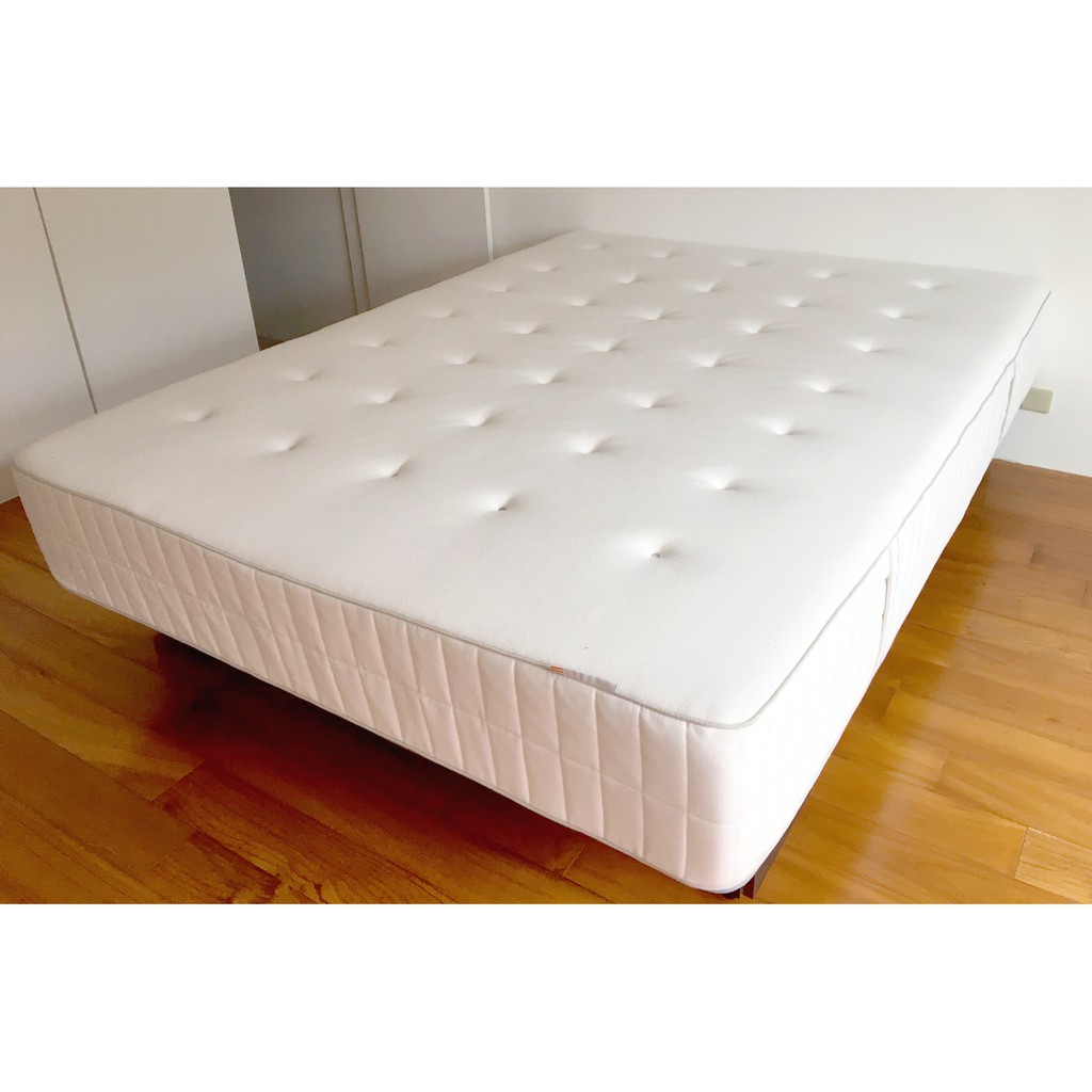 IKEA HOKKASEN 雙人床墊&amp;抽屜收納床架 二手（床墊已售 剩床架）