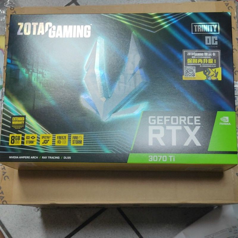 ZOTAC 索泰GAMING GeForce RTX 3070 Ti Trinity OC 顯示卡