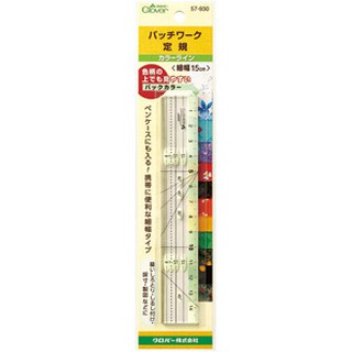 手作森林 sale* 可樂牌 細幅 拼布定規尺 15cm Clover 57-930 縫份尺 拼布尺 尺 日本製