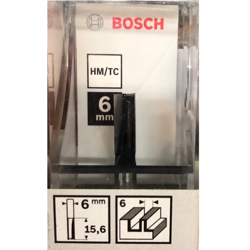 含稅2608628440-879 Bosch木工修邊刀6x6x15.6mm