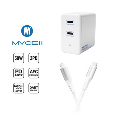 MYCELL 50W USB-C 100W PD全兼容充電組(CHAR577)