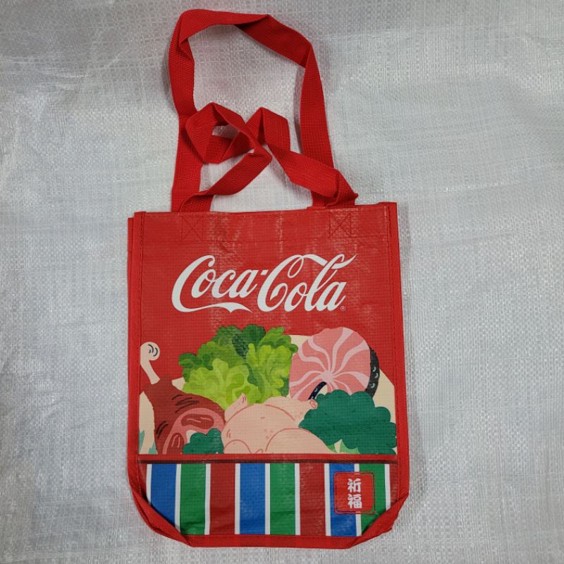 （多款）Coca-Cola購物袋 可口可樂編織購物袋 可口可樂祈福購物袋  團聚購物袋