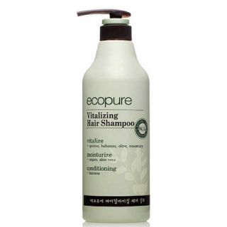 韓國 ECOPURE VITALIZING HAIR SHAMPOO艾可爾天然草本舒活洗髮乳/1瓶/700ml