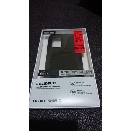 犀牛盾 SolidSuit 華碩 Asus Zenfone8 手機殼 黑色