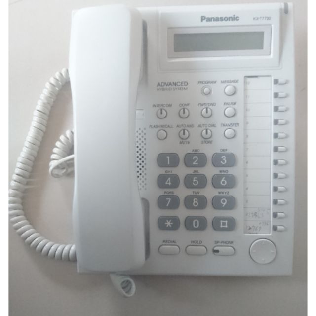 Panasonic KX-T7730 有線電話 ∥12鍵顯示型按鍵∥轉接、保留功能∥自動重撥∥僅供搭配總機使用