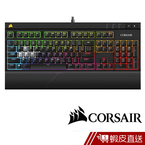 CORSAIR 海盜船 Gaming STRAFE RGB機械電競鍵盤-紅軸中文  現貨 蝦皮直送