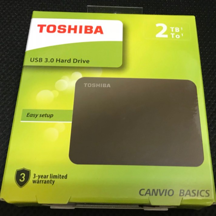 【全新現貨保固】2TB Toshiba 黑靚潮III USB3.1 2.5吋行動硬碟 [三年保固]