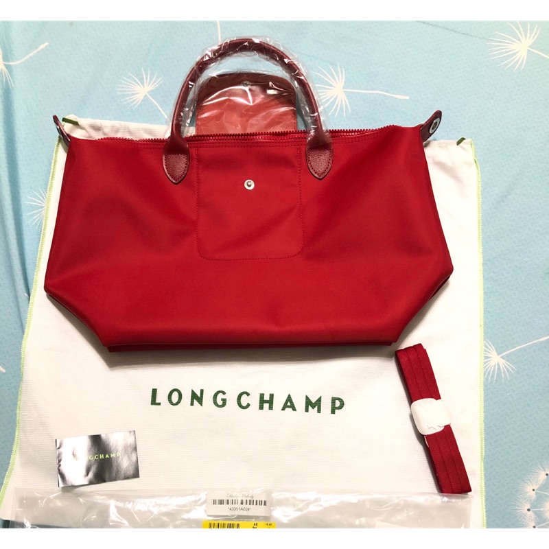 longchamp 紅色m號1515加厚款