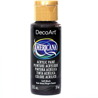 DecoArt 軟黑色 Soft Black 59 ml Americana 壓克力顏料 - DA155 (美國)