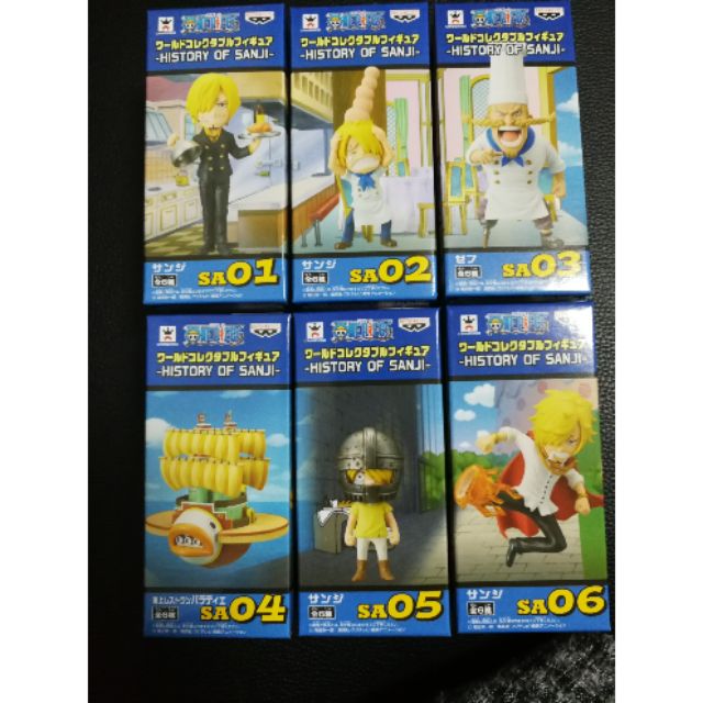 景品 海賊王 WCF 香吉士篇 香吉士的歷史 紅腳哲普 大全6款合售