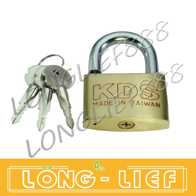 KDS 202#十字鑰匙掛鎖 30~50mm 十字銅掛鎖/鎖頭/置物櫃鎖/掛鎖/附3支鑰匙
