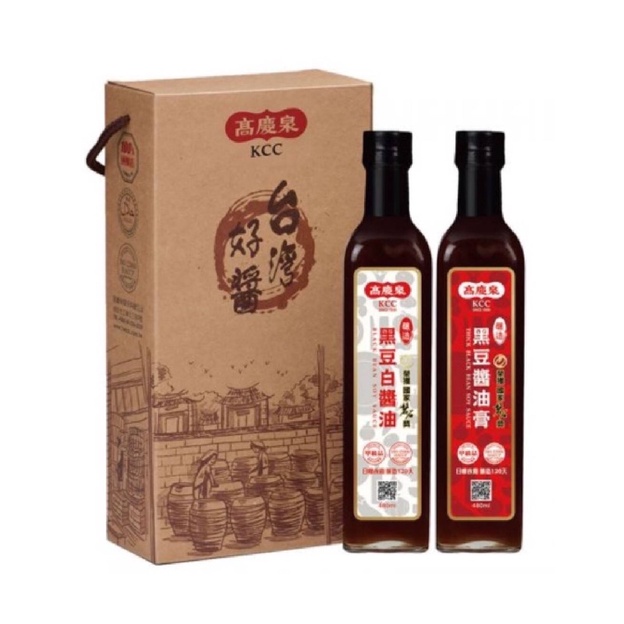 高慶泉黑豆醬油膏/黑豆白醬油禮合組480ml(現貨）超商限2組