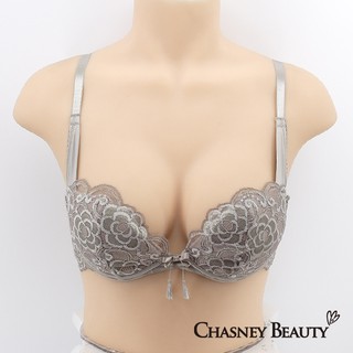 Chasney Beauty魅惑約定花型蕾絲內衣B-D(灰)