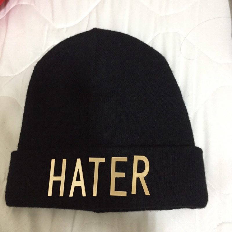 Hater 黑色毛帽
