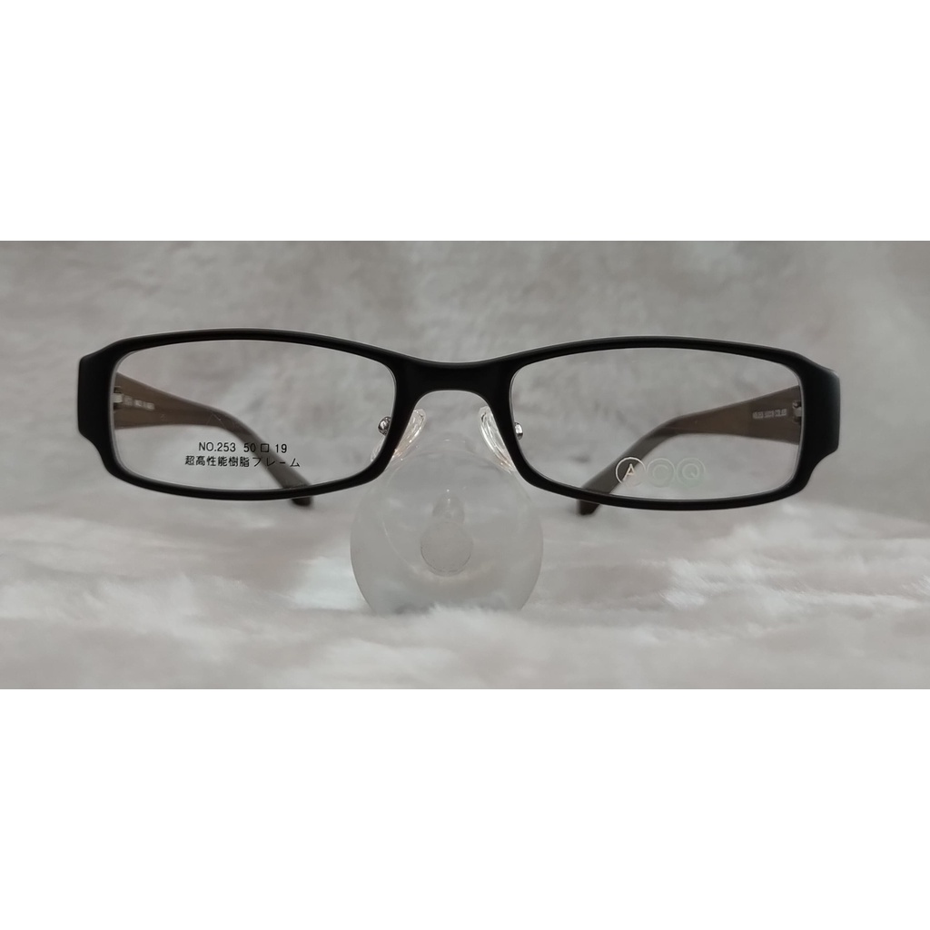 閃亮眼鏡館 韓國製造 TR90光學鏡框 鼻墊款 超彈性樹脂   超輕 不變形 不外擴 253 黑+木紋色