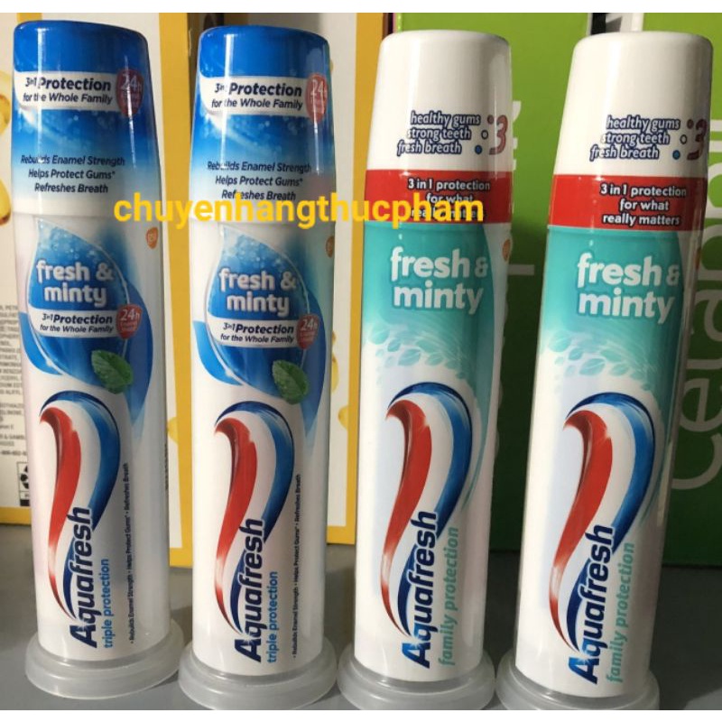 (新款) Aquafresh Fresh &amp; Minty 牙膏 100ml 英國