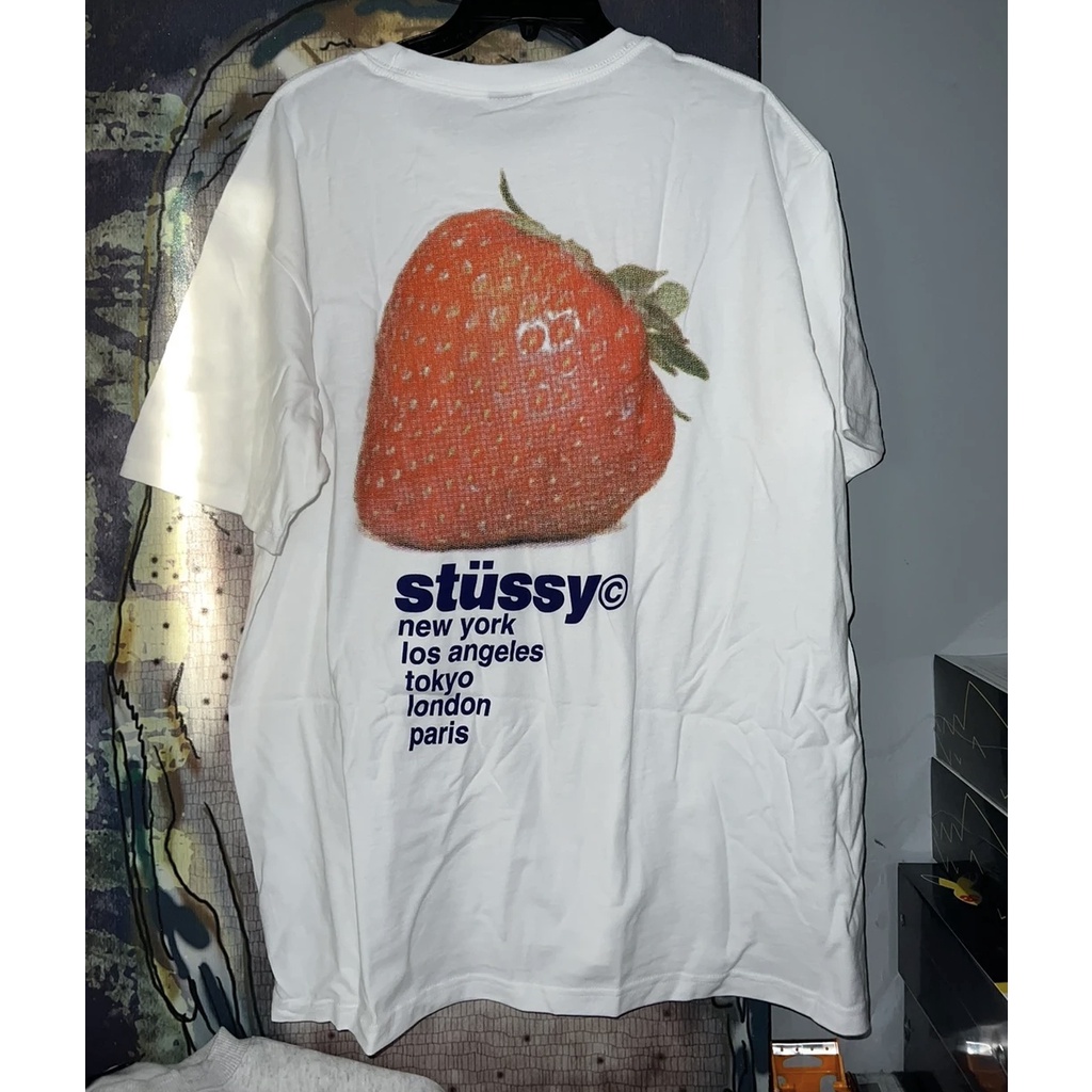 STUSSY STRAWBERRY TEE 草莓 水果 短袖 男女 情侶款