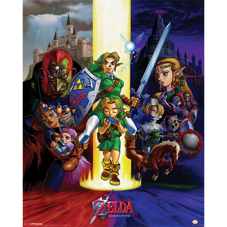 薩爾達傳說 The Legend Of Zelda 時之笛遊戲宣傳海報