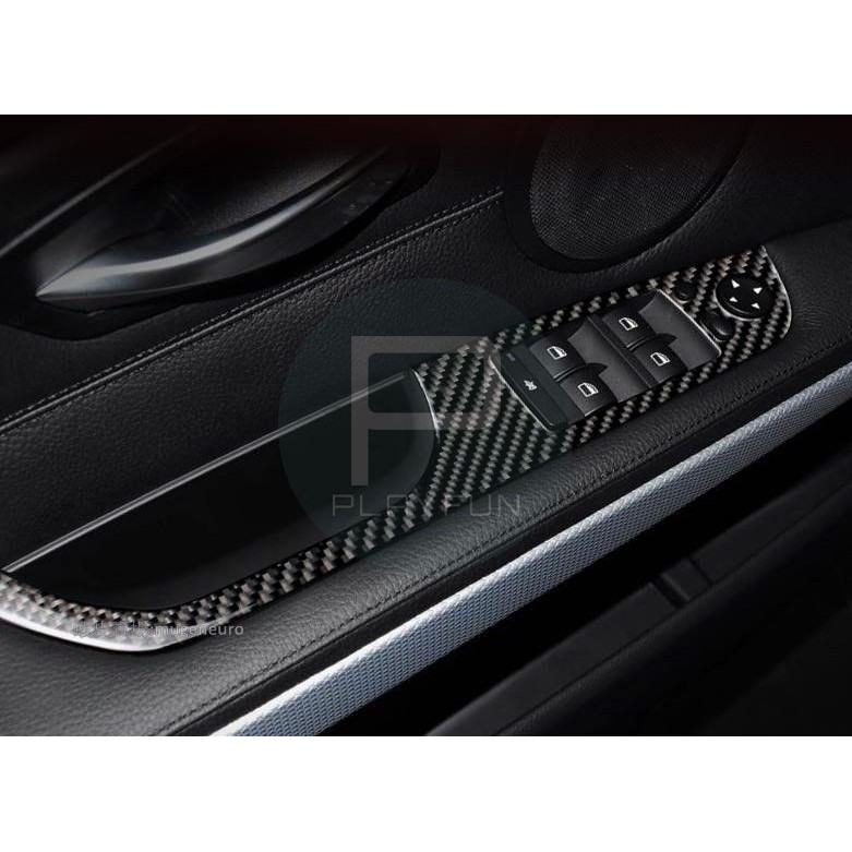 BMW E90 E91 E92 門把 車窗按鍵貼 碳纖 碳纖維 卡夢 中控 開關 窗戶 面板 裝飾 裝飾貼 把手 按鍵