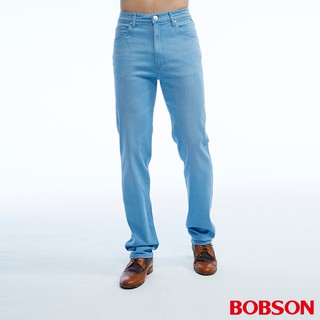 BOBSON 男款高腰彈性直筒褲1810-58
