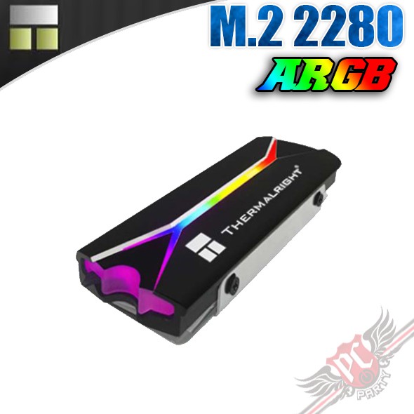 利民 Thermalright M.2 2280 ARGB SSD 固態硬碟散熱片 PC PARTY