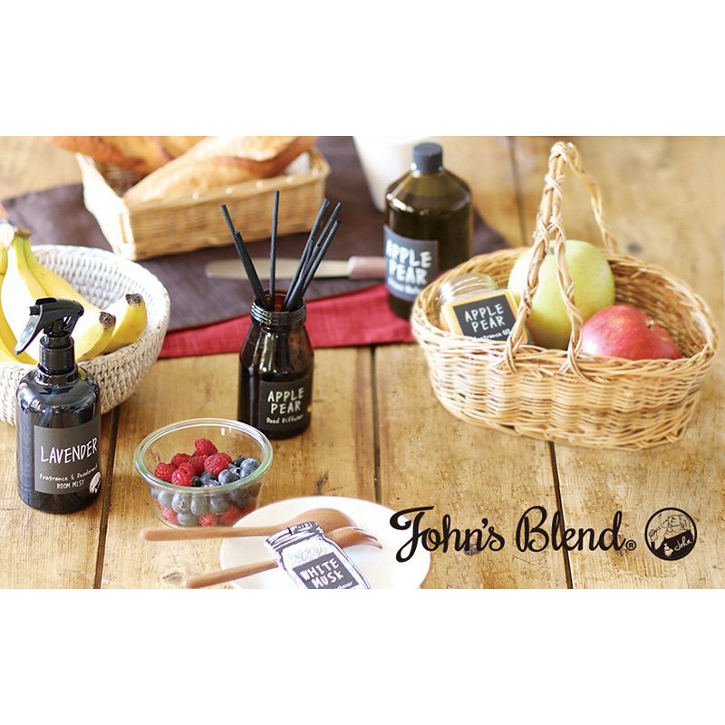 日本 John's Blend 居家擴香瓶/室內香氛/芳香劑(蘋果梨)