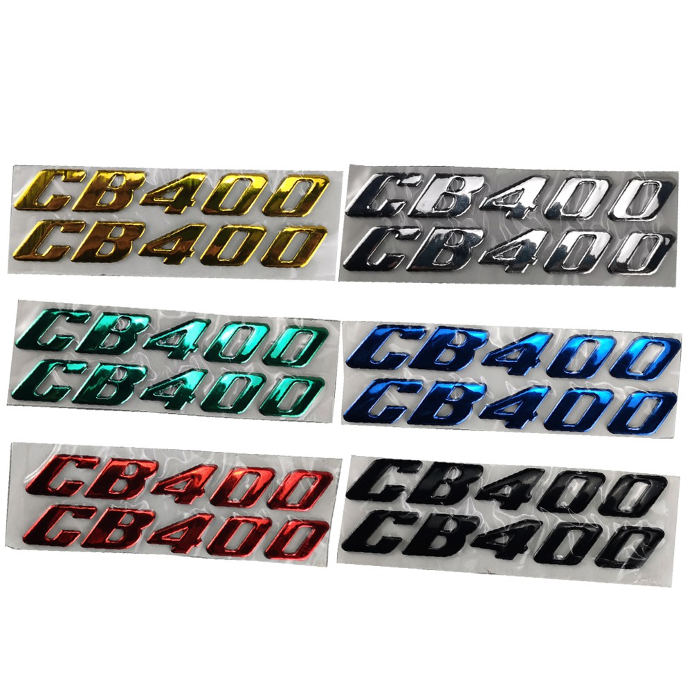 HONDA 摩托車三維標誌徽章貼花油箱車輪 CB400 貼紙適用於本田 CB400 CB400SF CB 400 超級四