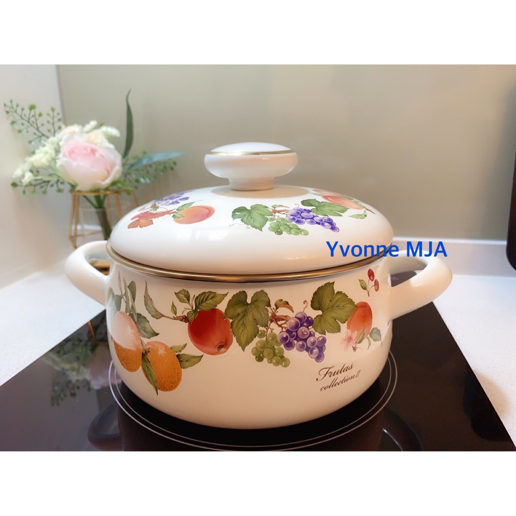 YvonneMJA日本廚具 HoneyWare 富士琺瑯 歐式燉鍋 珐瑯 ih爐 瓦斯爐 適用 日本製 雙手燉鍋 湯