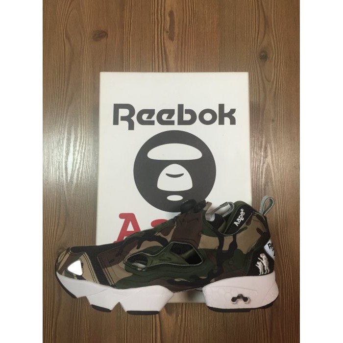 V53879 Aape BATHING APE x REEBOK PUMP FURY CAMP 迷彩 US10 28CM